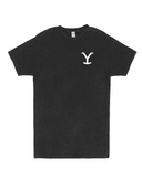 Yellowstone Logo Unisex Black Vintage Short Sleeve T-Shirt