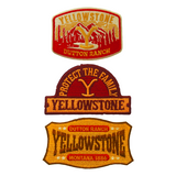 Yellowstone Dutton Ranch Iron On Patches - Pack of 3