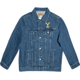 Yellowstone Dutton Ranch Y Logo Embroidered Denim Jacket