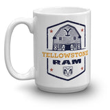 Yellowstone x Ram Barn White Mug