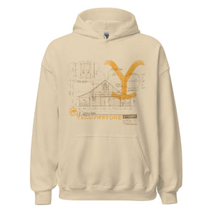 Yellowstone Historic Blueprint Hoodie