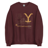 Yellowstone Historic Blueprint Crewneck Sweatshirt