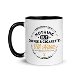 Yellowstone Nothing But Coffee & Cigarettes 'Til Noon Two-Tone Mug