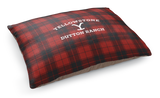 Yellowstone Dutton Ranch Plaid Pet Bed