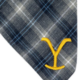 Yellowstone Y Logo Plaid Doggie Flandana