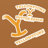 Yellowstone Logo Sticker Assorted Pack of 3