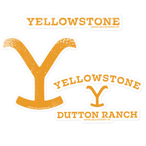 Yellowstone Logo Die Cut Sticker