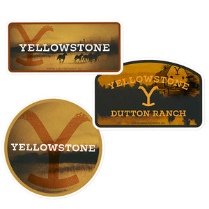 Yellowstone Logo Scenery Die Cut Sticker