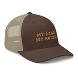 Yellowstone My Land My Rules Retro Trucker Hat