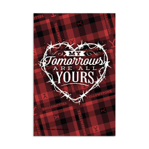 Yellowstone My Tomorrows Are All Yours Plaid Standard Postcard