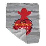 Yellowstone My Tomorrows Are All Yours Cowboy Grey Sherpa Blanket