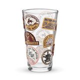 Yellowstone Patches Pint Glass