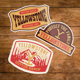 Yellowstone Assorted Patches Sticker Pack of 3