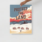 Yellowstone Protect the Land Premium Satin Poster