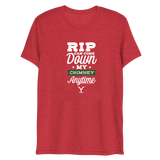 Yellowstone RIP Can Come Down My Chimney Any Time Unisex Tri-Blend T-Shirt