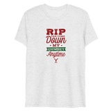 Yellowstone RIP Can Come Down My Chimney Any Time Unisex Tri-Blend T-Shirt