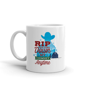 Yellowstone RIP Can Come Down My Chimney Anytime Silhouette White Mug