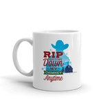 Yellowstone RIP Can Come Down My Chimney Anytime Silhouette White Mug