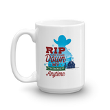 Yellowstone Rip Can Come Down My Chimney Anytime Silhouette White Mug