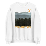 Yellowstone Scenery Fleece Crewneck Sweatshirt