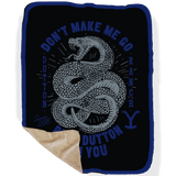 Yellowstone Snake Beth Dutton On You Sherpa Blanket