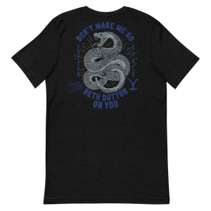 Yellowstone Y Logo Snake Beth Dutton On You Unisex Tri-Blend T-Shirt