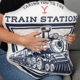 Yellowstone Taking you to the Train Station Pillow