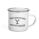 Yellowstone Taking You to the Train Station Enamel Mug