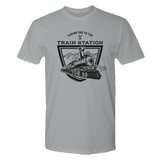 Yellowstone Taking You to the Train Station Adult Short Sleeve T-Shirt