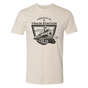 Yellowstone Taking You to the Train Station Adult Short Sleeve T-Shirt