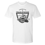 Yellowstone Taking You to the Train Station Adult Short Sleeve T-Shirt