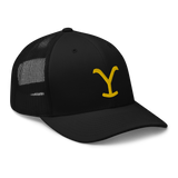 Yellowstone Y Logo Retro Trucker Hat