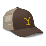 Yellowstone Y Logo Retro Trucker Hat