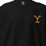 Yellowstone Dutton Ranch Y Logo Embroidered Sweatshirt