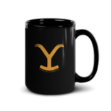 Yellowstone Your Girlfriend Keeps Looking At Me Black Mug