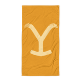 Yellowstone Y Logo Beach Towel