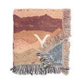 Yellowstone Mountains Woven Blanket