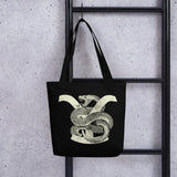 Yellowstone Greyscale Rattlesnake Tote Bag