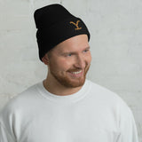 Yellowstone Logo Embroidered Cuffed Beanie