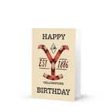 Yellowstone Est. 1886 Birthday Card