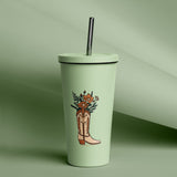 Yellowstone Floral Boot Tumbler