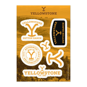 Yellowstone Logo Sticker Sheet