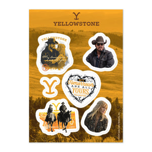 Yellowstone Rip & Beth Sticker Sheet