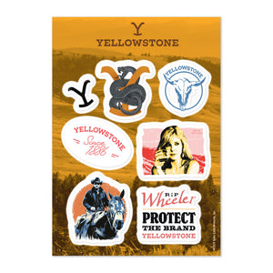 Yellowstone Rip Wheeler and Beth Dutton Sticker Sheet