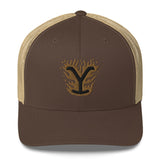 Yellowstone Flaming Logo Retro Trucker Hat