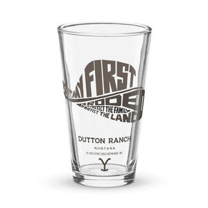 Yellowstone Not My First Rodeo Shaker Pint Glass