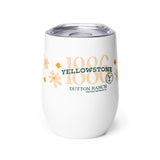 Yellowstone Floral 1886 Stainless Steel Wine Tumbler